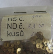 Hodinové kolo na k.68 - nepoužité - 5 kusů