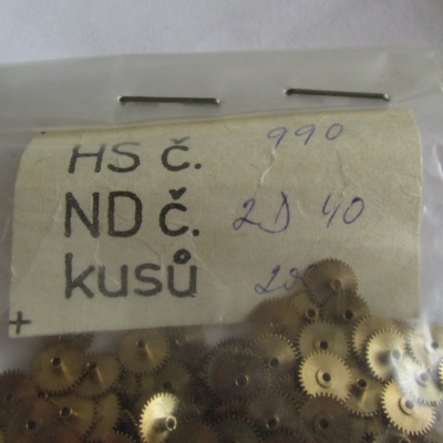 Hodinové kolo na k.68 - nepoužité - 5 kusů