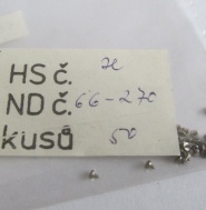 Šroubky můstku - 20 kusů - nové nepoužité