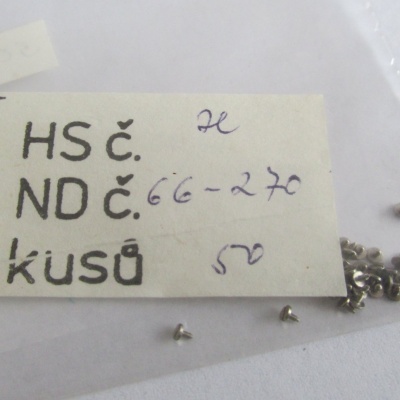 Šroubky můstku - 20 kusů - nové nepoužité