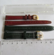 HIRSCH - Kvalitní řemínky v nenošeném stavu - šíře 14 + 12mm