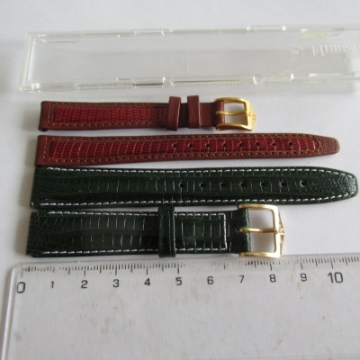 HIRSCH - Kvalitní řemínky v nenošeném stavu - šíře 14 + 12mm