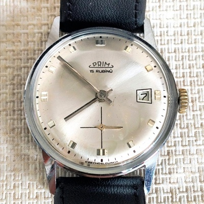 HODINKY PRIM 15 RUBÍNŮ-CHROMOVANÉ