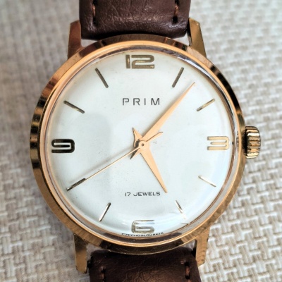 HODINKY PRIM ZLACENÉ 60. LÉTA