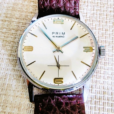HODINKY PRIM 60.LÉTA CHROMOVANÉ