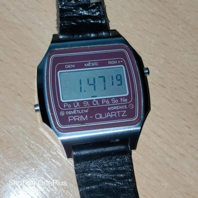 VZÁCNÉ PRIM DIGITÁL NEJVZÁCNĚJŠÍ VARIANTA BORDÓ CCA 1984