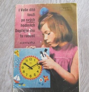 Dobová reklama z časopisu na hodiny Prim