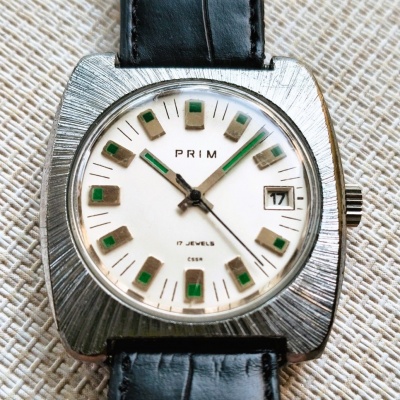 HODINKY PRIM-ZELENÉ INDEXY-1977
