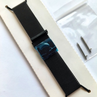 MILÁNSKÝ TAH 18mm -MAGNETICKÝ- ČERNÝ