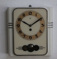 nástěnné bicí hodiny Chronotechna, funkční, jako nové, velké