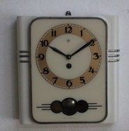 nástěnné bicí hodiny Chronotechna, funkční, jako nové, velké