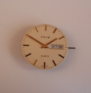 Číselník Prim Quartz date/day, ručky a strojek 