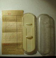 Krabička a paragon Prim z roku 1961