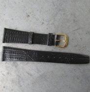 ČERNÝ KOŽENÝ ŘEMÍNEK, VZOR HADÍ KŮŽE, 20mm