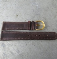 TMAVĚ HNĚDÝ KOŽENÝ ŘEMÍNEK, 20mm