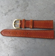 HNĚDÝ KOŽENÝ ŘEMÍNEK, 18mm