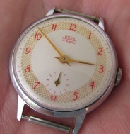 HODINKY PRIM ELEGANTNÍ - ČERVENÉ INDEXY, typ 50 084 1 VE SBÍRKOVÉM STAVU