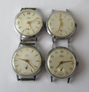 4x HODINKY PRIM , FUNKČNÍ, PRŮMĚR 30mm