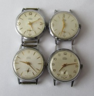 4x HODINKY PRIM , FUNKČNÍ, PRŮMĚR 30mm