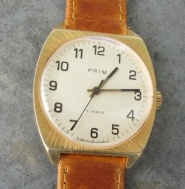 Náramkové hodinky Prim, zlacené pouzdro , r.v.1977