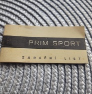 Záruční list Prim sport