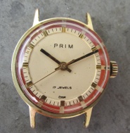 DÁMSKÉ HODINKY PRIM typ 66 321 3 z roku 1976, ZLACENÉ POUZDRO