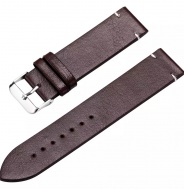 Řemínek na hodinky 20 mm Tmavě HNEDY