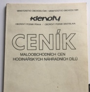 Ceník Klenoty