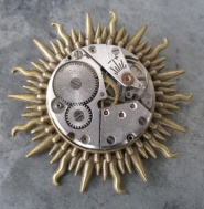 Sluníčko s hodinkovým strojkem PRIM