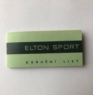 záruční list ELTON SPORT
