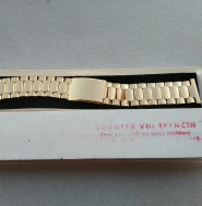 NOS pozlátený náramok/tah Kovotex Trenčín 20mm