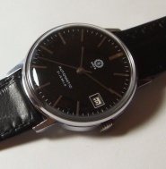 PRIM Automatic s čiernym číselníkom, označenie Ancre, strojček 96 1000