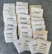 TVAR PARDUBICE - SKLÍČKA NA HODINKY - 25 KUSŮ - ORIGINÍLNÍ