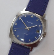 Pánské hodinky Prim 68, modrý číselník
