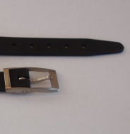 Řemínek Prim černý 12 mm niklovaný