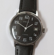 Pánské hodinky Prim 68, černý číselník