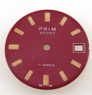 Červený číselník PRIM SPORT II.