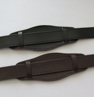 ŘEMÍNEK S PODLOŽKOU - ČERNÝ + HNĚDÝ,18mm - NOVÉ - NENOŠENÉ, 2 KUSY