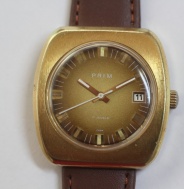 Pánské hodinky Prim 68, hnědý číselník