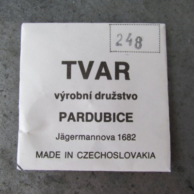 SKLO TVAR PARDUBICE - 248, NEPOUŽITÉ ORIGINÁLNÍ