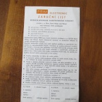 ORIGINÁLNÍ ZÁRUČNÍ LIST NA HODINY PRIM ELECTRONIC