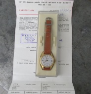 Hodinky Prim typ 68 49 3 z roku 1984 + krabička + záruční list