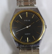Pánské hodinky Prim Quartz s kovovým tahem