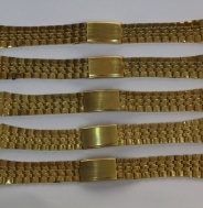 5x pánský kovový tah, žlutý 18MM