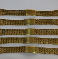 5x pánský kovový tah, žlutý 18MM