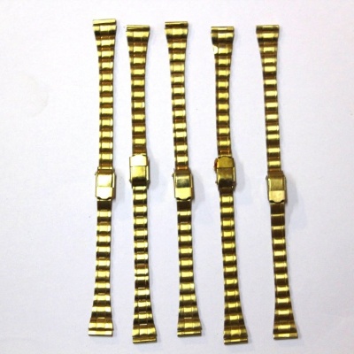 5x dámský kovový tah, žlutý 12MM