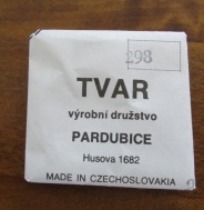 ORIGINÁLNÍ SKLO TVAR PARDUBICE NA PRIM  - 298