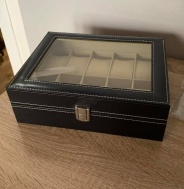 KUFR NA HODINKY - ÚLOŽNÝ BOX NA 10 KUSŮ HODINEK
