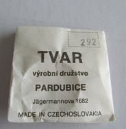 SKLO TVAR PARDUBICE - 292, NEPOUŽITÉ ORIGINÁLNÍ