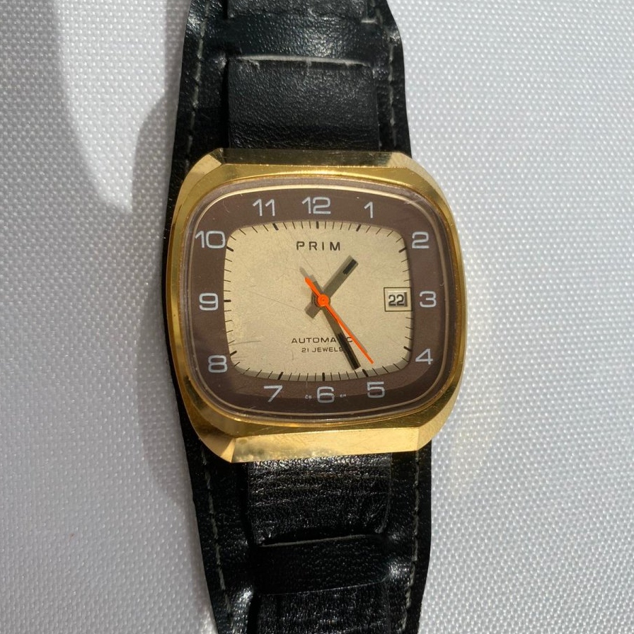 Pozlatene hodinky Prim 21 jewels Automatic AntikPrim